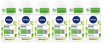 Nivea Roll On Naturally Good Bio Aloe Vera 6x50 ml