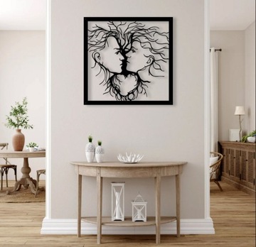 Ажурная картина Настенное украшение 3D Панно Лица