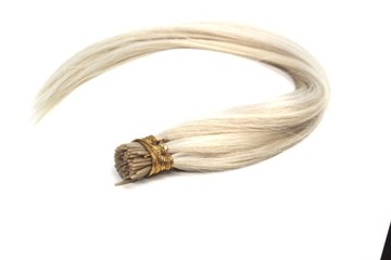 WŁOSY DOCZEPIANE Naturalne PASEMKA 50cm ringi #60