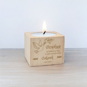 СПАСИБО ГОСТЯМ ПЕРВОЕ СВЯТОЕ ПРИЧАСТЬЕ КРЕЩЕНИЕ ПОДСВЕЧНИК ГРАВИРОВКА