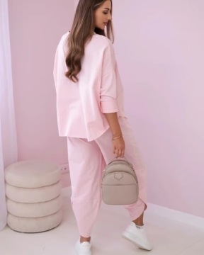 Хлопковая толстовка плюс негабаритные брюки итальянская мода