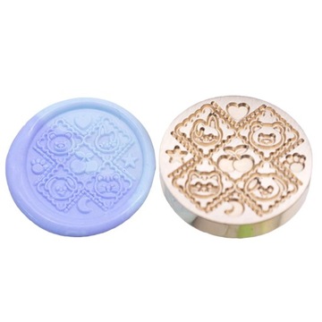 Wax Seal Stamps 3D Relief Candy Series Copper Head For Festival Gift