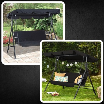 МАТЕРИАЛ СИДЕНЬЯ ПОДУШКА ДЛЯ КАЧЕЛЯ СИДЕНЬЯ ЧЕРНОЕ 114 СМ