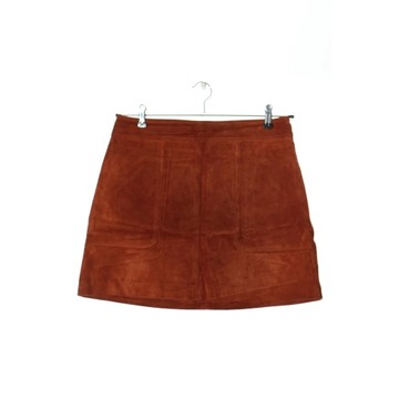 H&M Skórzana spódnica brązowy