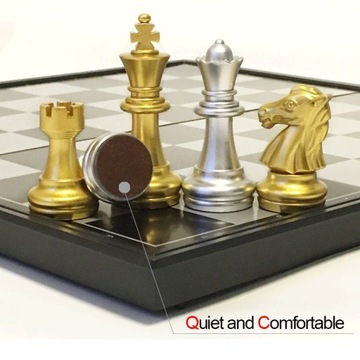 Магнитная шахматная игра размером 25x25x2 см (3 в 1) с