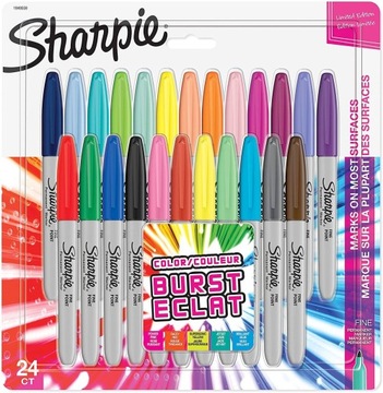 Zestaw markerów Sharpie Fine Color Burst 24 szt.