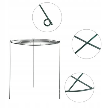 Металлическая подставка для растений в форме железа