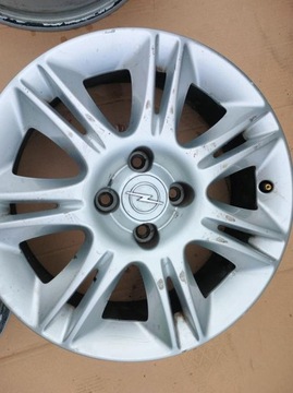 4X ДИСКИ OPEL CORSA D 16 ОРИГИНАЛ + КОЛПАКИ