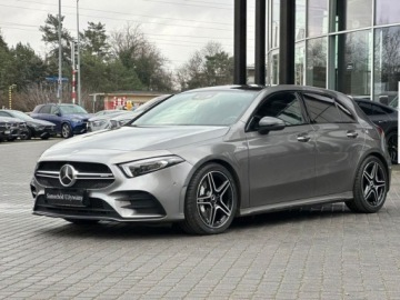 Mercedes Klasa A W177/V177 Hatchback AMG 2.0 A35 306KM 2019 Mercedes-Benz Klasa A 35 AMG 4 MATIC Night PakietPremium PlusBurmesterSalo, zdjęcie 2