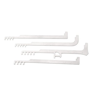 4 шт. расческа выбирает инструменты с металлическими зубьями