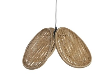 Lampa sufitowa wisząca kwiat rattanowa Boho 58 cm