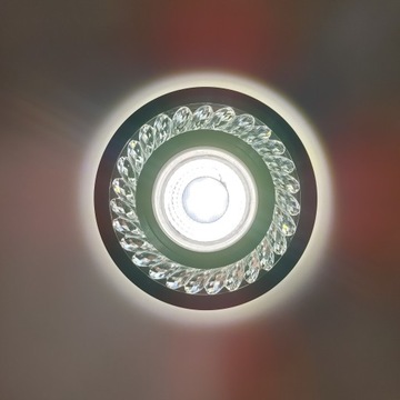 Галогенный стеклянный потолочный светильник, черный, GU10 LED STRIP