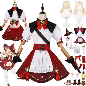 Genshin Impact Klee Wiedźma Cosplay Kostium,