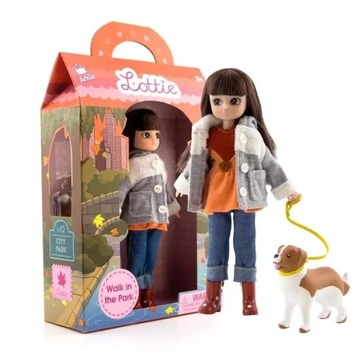 Lottie: Lalka z pieskiem - WALK IN THE PARK LT158