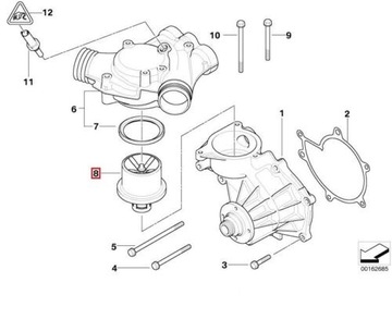 TERMOSTAT BMW M5 E39 E34 Z8 E52 NOVÝ