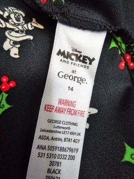 George koszula świąteczna czarna myszka minnie mickey 42