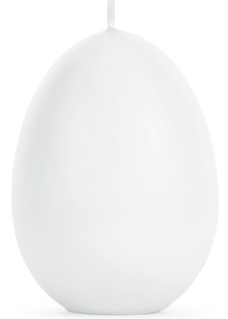 Świeca Jajko biała 10 cm