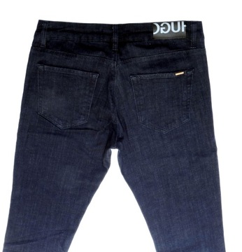 HUGO BOSS SPODNIE SLIM DARK BLUE JEANS ROZ. 33