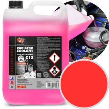 ЖИДКОСТЬ РАДИАТОРА КРАСНАЯ -37C 5L G12 61-104
