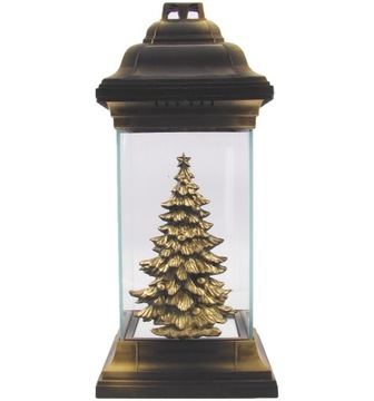 Znicz kapliczka choinka duża lampion szklany Boże Narodzenie 31cm