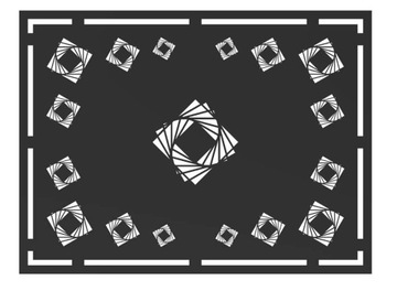 Panel ogrodzeniowy ażurowy ozdobny