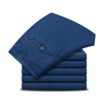 2023 Men's High Waist Loose Straight Jeans Summer