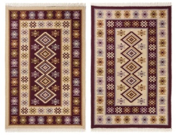 DYWAN KILIM ROMBY ŚLIWKA 120x180