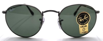 Okulary Przeciwsłoneczne RAY-BAN RB3447 ROUND METAL | 50/21 - 145 - 3N