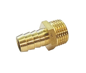 Złączka końcówka mosiężna na wąż 14 mm 1/2