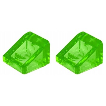 LEGO 54200 Skos 30 1x1 Trans-Bright Green 6302010 2szt NOWE