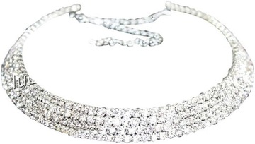 Naszyjnik z kryształkami, choker