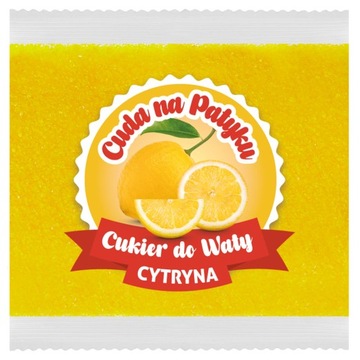 Cukier Do Waty Cukrowej Kolorowy do Maszyny Smakowy CYTRYNA Cytrynowy 100g