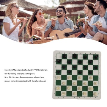 Zestaw warcabów szachowych 13,8 cala plansza 2 w 1 antypoślizgowa wysokość