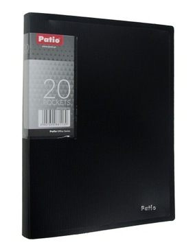 Teczka A5 z 20 koszulkami Clear Book Patio Czarny