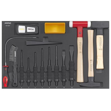 Тележка для инструментов SONIC S9 Workshop, 429 элементов, 8 ящиков с аксессуарами