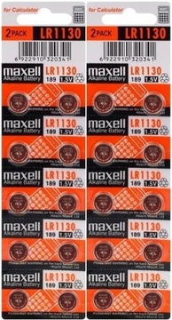 20x BATERIA MAXELL LR1130 L1131 AG10 LR54 G10 LR 1130