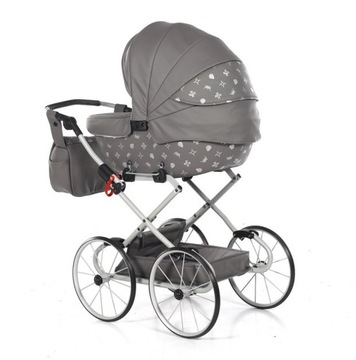 Коляска для кукол Laret Imperial Mini Classic, белая