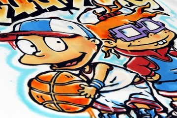 Футболка мужская молодежная, без рукавов, бретели, Nickelodeon, Rugrats, размер L