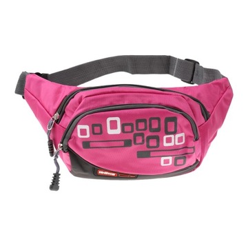 Outdoor Sports Fanny Pack Belly Waist Bag Rose Red