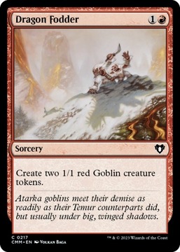 MTG 2x Dragon Fodder FOIL