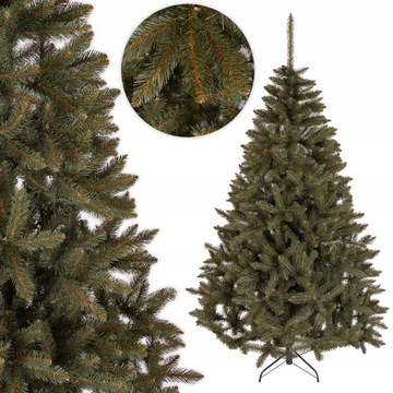 CHOINKA SZTUCZNA JAK ŻYWA ŚWIERK KAUKASKI PREMIUM 250 CM GĘSTA + STOJAK