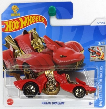 HOT WHEELS KNIGHT DRAGGIN HW CELEBRATION RACERS NOWY 2024