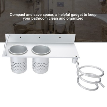 1 шт., настенный держатель для фена для ванной комнаты, органайзер, стеллаж для хранения, га