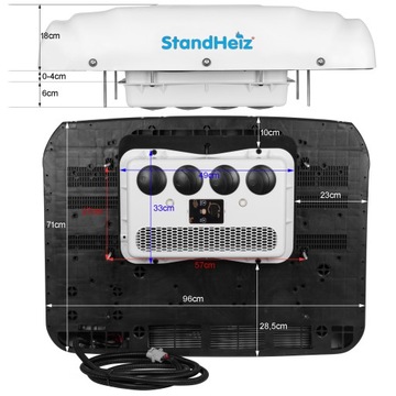 КОНДИЦИОНЕР ДЛЯ ПАРКОВКИ НА КРЫШЕ 24 В STANDHEIZ ДЛЯ ГРУЗОВИКА, МДП, ЭКСКАВАТОРА