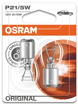 OSRAM ORIGINAL ŻARÓWKI 2 SZT P21/5W 12V 21/5W DUO