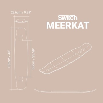 Лонгборд Meerkat Totem фристайл Paris Trucks