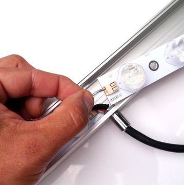 100cm lampa SMUGOWA bardzo jasna KIT diody OSRAM do gładzi suche tynki