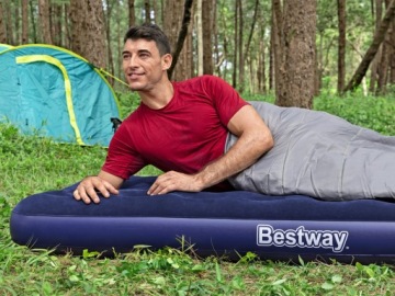 Велюровый надувной матрас Bestway 188 x 99см 67001