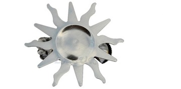 KLAMERKA OZDOBNA DO FIRAN I ZASŁON STAL NIERDZEWNA