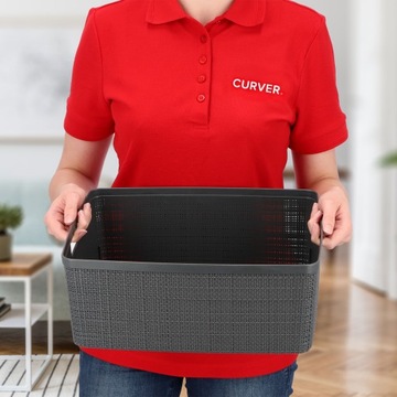 ИЗОГНУТАЯ КОРЗИНА-ОРГАНИЗАТОР ДЛЯ МЕЛКИХ ПРЕДМЕТОВ 12 Л